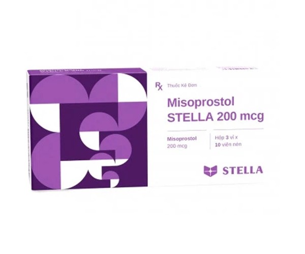 Thuốc điều trị loét dạ dày Misoprostol Stella 200mcg (3 vỉ x 10 viên/hộp)