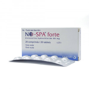 Thuốc chống co thắt cơ trơn No-Spa Forte 80mg (2 vỉ x 10 viên/hộp)