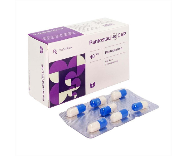 Thuốc điều trị loét dạ dày - tá tràng Pantostad CAP 40mg (4 vỉ x 7 viên/hộp)
