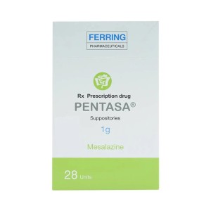 Viên đặt điều trị viêm loét đại tràng Pentasa 1g (4 vỉ x 7 viên/hộp)