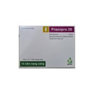 Thuốc điều trị loét dạ dày tá tràng Prazopro 20mg (2 vỉ x 7 viên/hộp)
