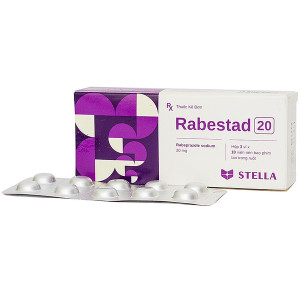 Thuốc điều trị loét dạ dày, tá tràng Rabestad 20mg (3 vỉ x 10 viên/hộp)