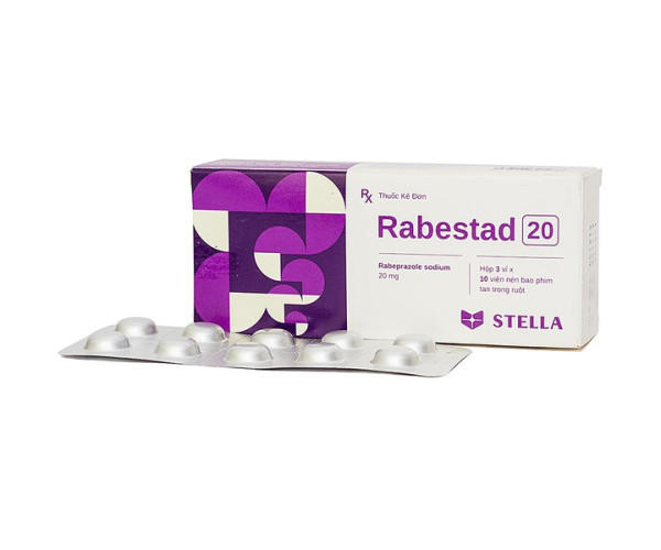 Thuốc điều trị loét dạ dày, tá tràng Rabestad 20mg (3 vỉ x 10 viên/hộp)