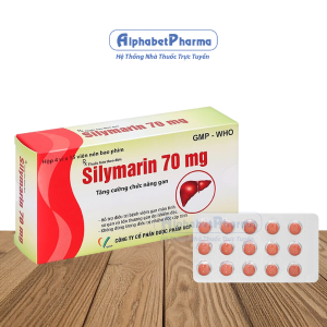 Thuốc điều trị bệnh gan Silymarin 70mg VCP (10 vỉ x 10 viên/hộp)