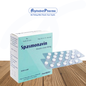 Thuốc chống co thắt Spasmonavin 40mg (20 vỉ x 15 viên/hộp)