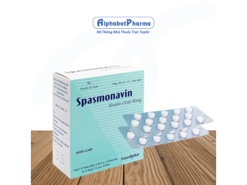 Thuốc chống co thắt Spasmonavin 40mg (20 vỉ x 15 viên/hộp)