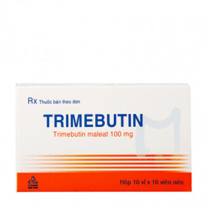 Thuốc trị rối loạn nhu động ruột Trimebutin 100mg Tv.pharm (10 vỉ x 10 viên/hộp)