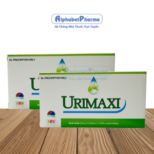 Thuốc điều trị sỏi mật, sỏi tiết niệu, sỏi thận, sỏi bàng quang Urimaxi (6 vỉ x 10 viên/hộp)