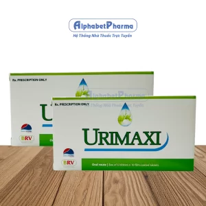 Thuốc điều trị sỏi mật, sỏi tiết niệu, sỏi thận, sỏi bàng quang Urimaxi (6 vỉ x 10 viên/hộp)
