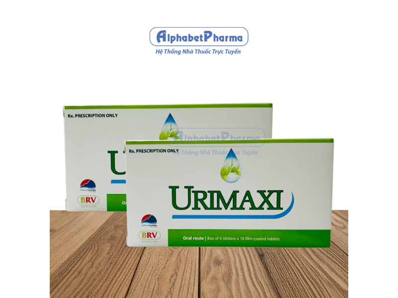 Thuốc điều trị sỏi mật, sỏi tiết niệu, sỏi thận, sỏi bàng quang Urimaxi (6 vỉ x 10 viên/hộp)