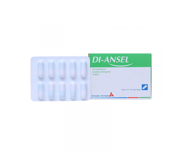 Thuốc giảm đau, hạ sốt Di-ansel (2 vỉ x 10 viên/hộp)