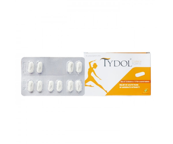 Thuốc giảm đau, hạ sốt Tydol Codeine Forte (10 vỉ x 10 viên/hộp)
