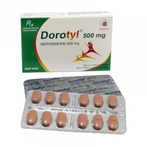 Thuốc giãn cơ Dorotyl 500mg (2 vỉ x 12 viên/hộp)