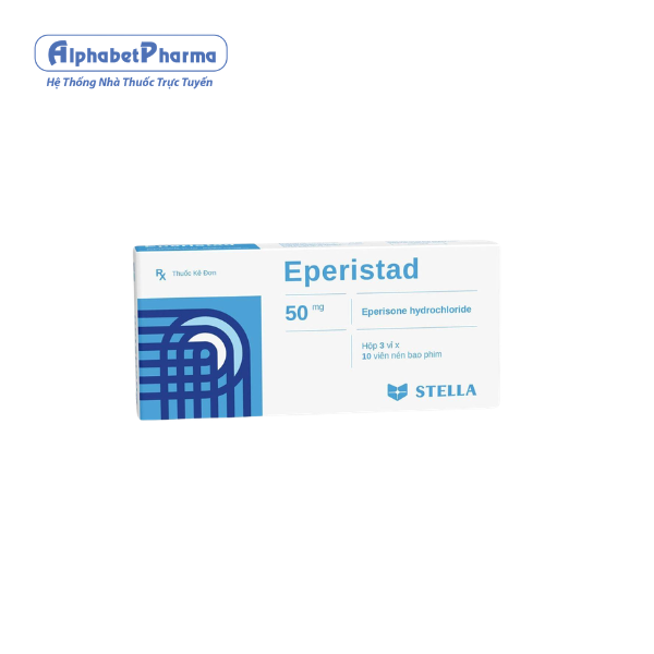 Thuốc giãn cơ Eperistad 50mg (3 vỉ x 10 viên/hộp)