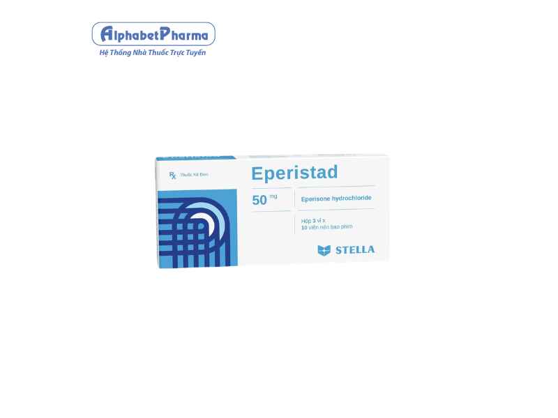 Thuốc giãn cơ Eperistad 50mg (3 vỉ x 10 viên/hộp)