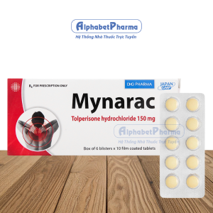 Thuốc giãn cơ Mynarac 150mg (6 vỉ x 10 viên/hộp)