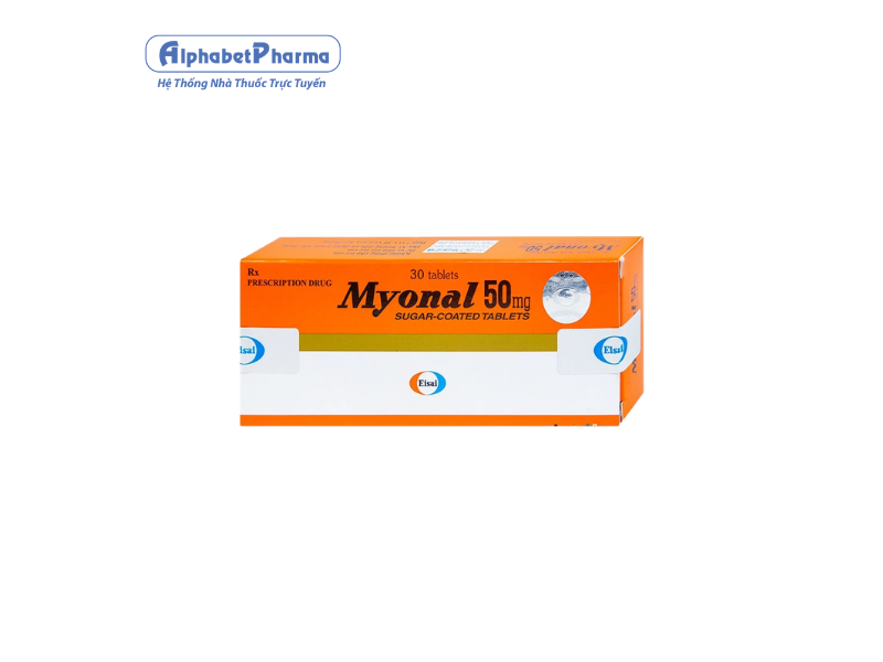 Thuốc giãn cơ Myonal 50mg (3 vỉ x 10 viên/hộp)