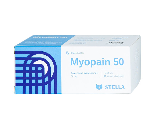 Thuốc giãn cơ Myopain 50mg (5 vỉ x 10 viên/hộp)
