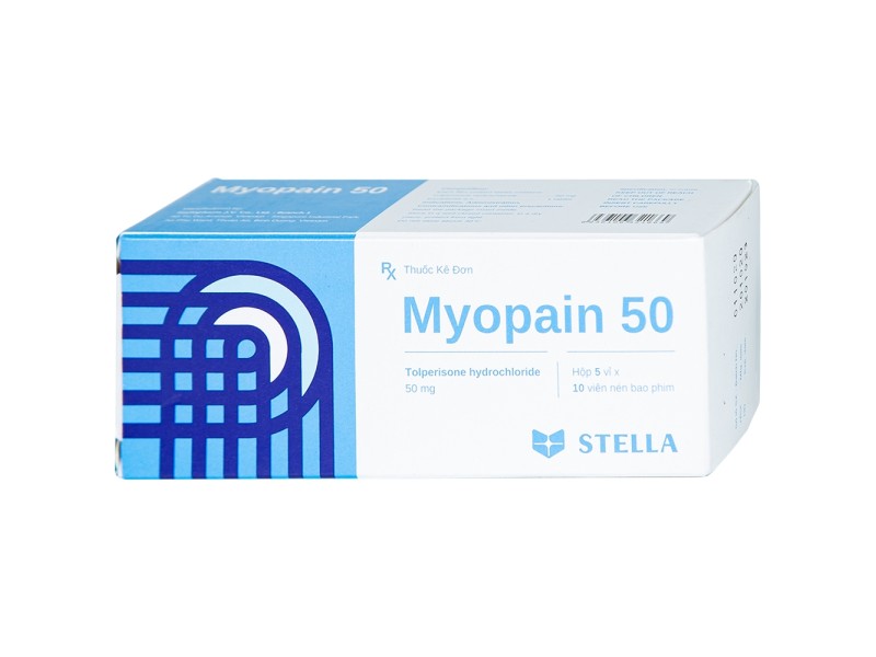 Thuốc giãn cơ Myopain 50mg (5 vỉ x 10 viên/hộp)