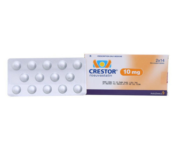 Thuốc điều trị rối loạn lipid máu Crestor 10mg (2 vỉ x 14 viên/hộp)