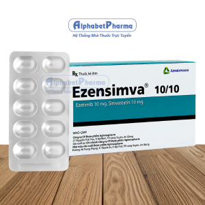  Thuốc điều trị mỡ máu Ezensimva 10/10 (6 vỉ x 10 viên/hộp)