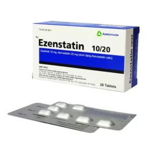 Ezenstatin 10mg/20mg (4 vỉ x 7 viên/hộp) 
