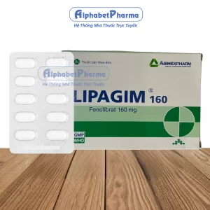 Thuốc điều trị mỡ máu Lipagim 160mg (3 vỉ x 10 viên/hộp)