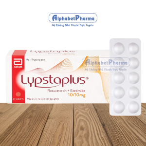 Thuốc điều trị mỡ máu Lypstaplus 10/10mg (3 vỉ x 10 viên/hộp)