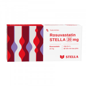 Thuốc trị mỡ máu Rosuvastatin Stella 20mg (3 vỉ x 10 viên/hộp)