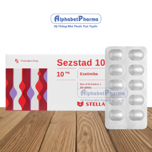 Thuốc trị mỡ máu Sezstad 10mg (6 vỉ x 10 viên/hộp)