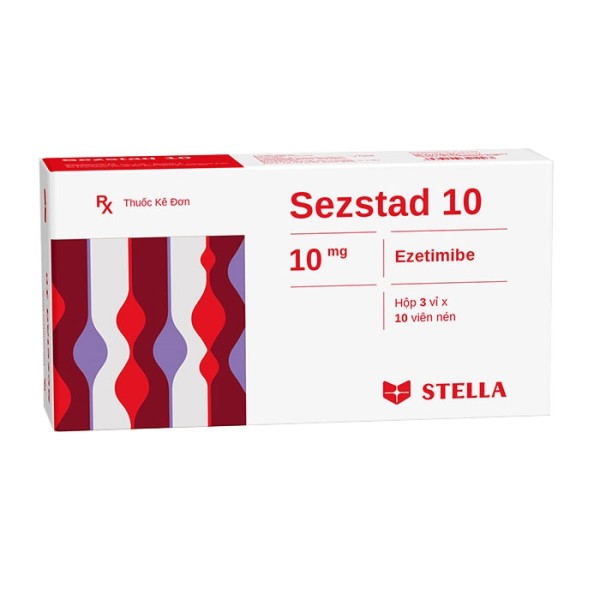 Thuốc trị mỡ máu Sezstad 10mg (6 vỉ x 10 viên/hộp)