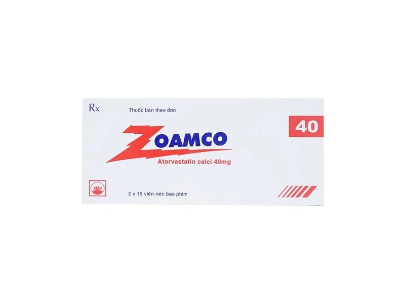 Thuốc điều trị rối loạn lipid máu Zoamco 40mg (2 vỉ x 15 viên/hộp)