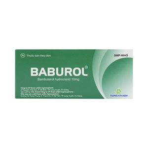 Thuốc điều trị hen phế quản Baburol 10mg (3 vỉ x 10 viên/hộp)