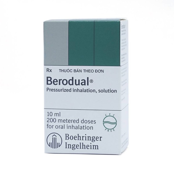 Thuốc xịt giúp giãn cơ trơn khí phế quản Berodual 10ml (200 liều)