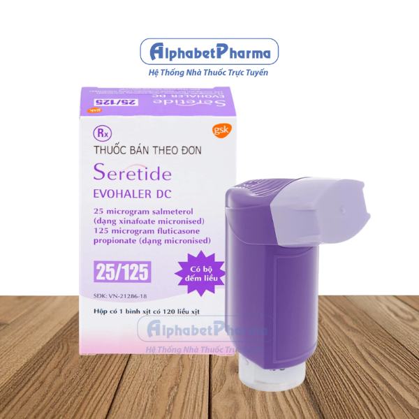  Thuốc xịt khí dung trị hen Seretide Evohaler 25/125 (120 liều)