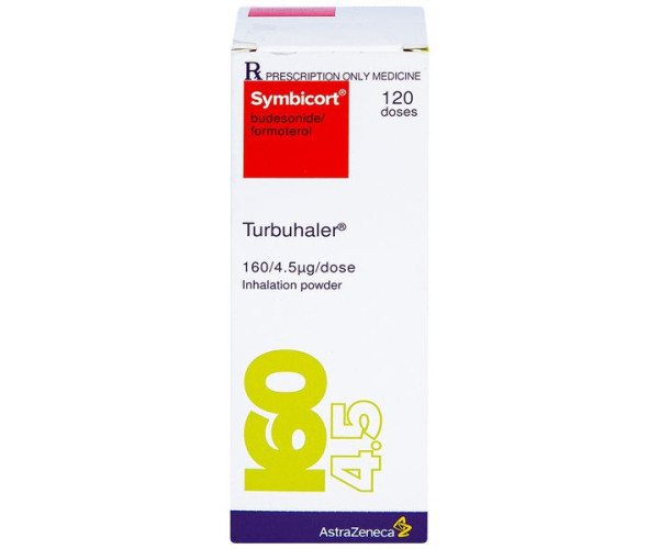 Bột hít trị hen suyễn Symbicort Turbuhaler 160/4.5mcg (120 liều)