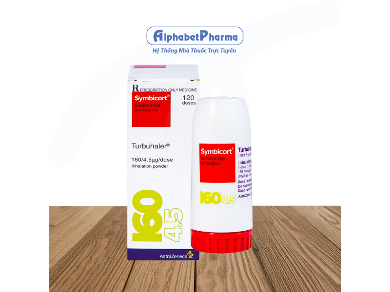 Bột hít trị hen suyễn Symbicort Turbuhaler 160/4.5mcg (120 liều)