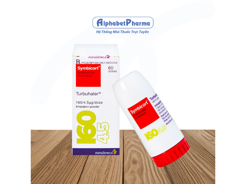 Bột hít trị hen suyễn Symbicort Turbuhaler 160/4.5mcg (60 liều)