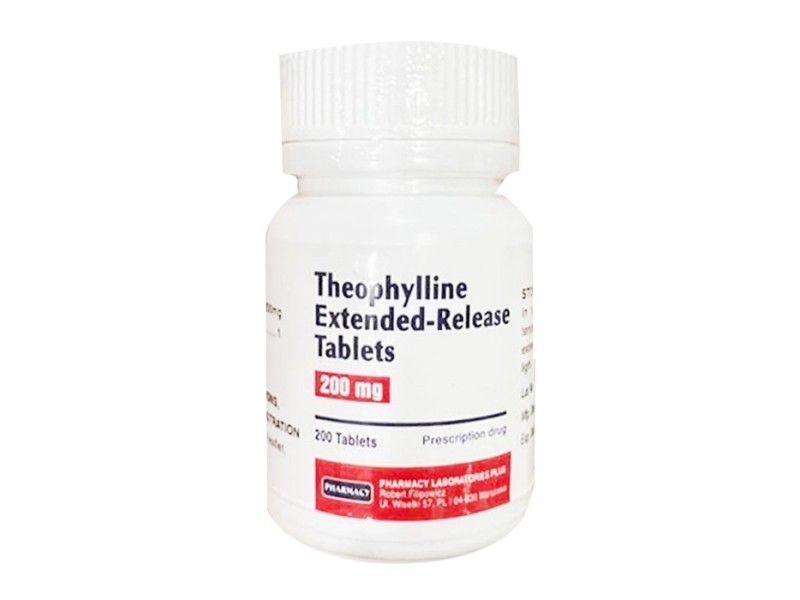 Thuốc điều trị hen phế quản Theophylline Extended-Release 200mg (200 viên/lọ)