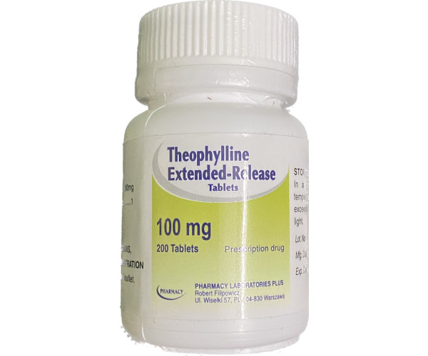 Thuốc điều trị hen phế quản Theophylline Extended-Release 100mg (200 viên/lọ)