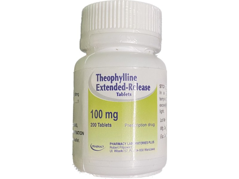 Thuốc điều trị hen phế quản Theophylline Extended-Release 100mg (200 viên/lọ)