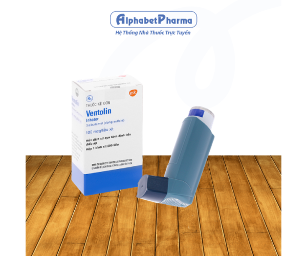 Thuốc xịt điều trị hen Ventolin Inhaler 100mcg