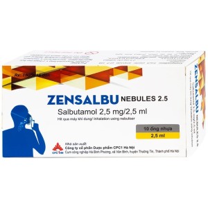 Dung dịch khí dung trị hen Zensalbu Nebules 2.5mg (2 vỉ x 5 ống/hộp)