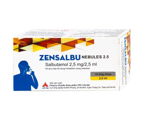 Dung dịch khí dung trị hen Zensalbu Nebules 2.5mg (2 vỉ x 5 ống/hộp)