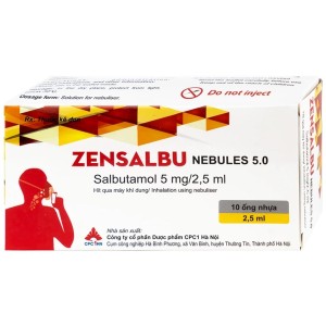 Dung dịch khí dung trị hen Zensalbu Nebules 5mg (2 vỉ x 5 ống/hộp)