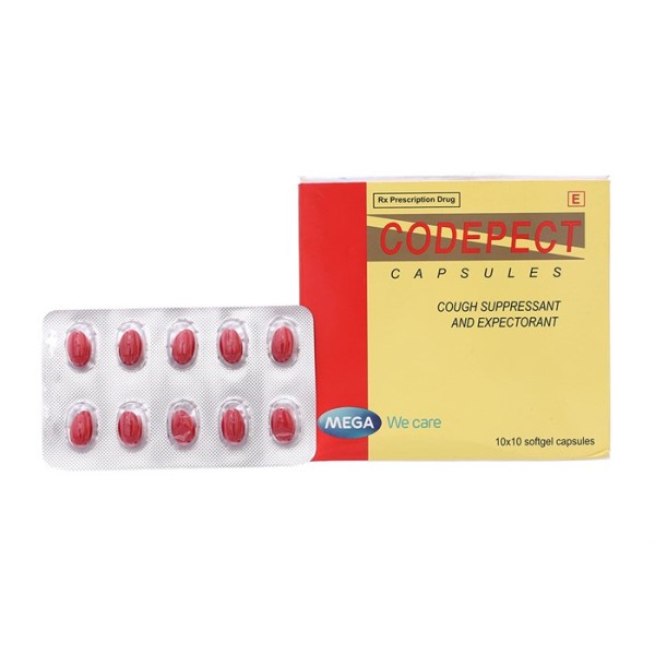 Thuốc điều trị ho khan, ho do kích thích Codepect (10 vỉ x 10 viên/hộp)