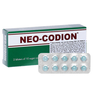 Thuốc điều trị ho khan Neo-Codion (2 vỉ x 10 viên/hộp)
