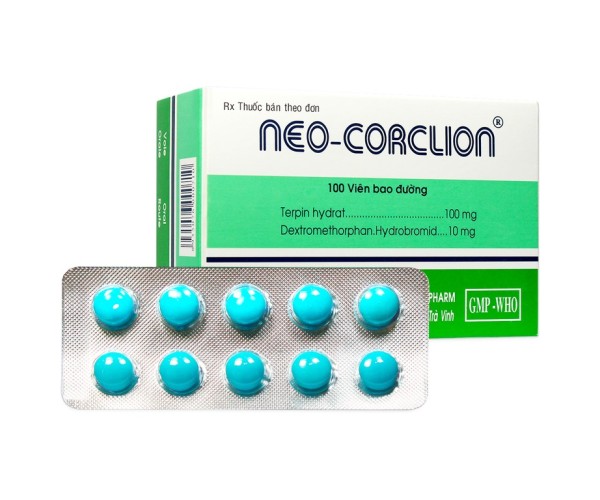 Thuốc điều trị ho, long đờm Neo-Corclion (10 vỉ x 10 viên/hộp)