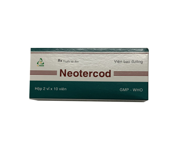 Thuốc ho Neotercod (2 vỉ x 10 viên/hộp)