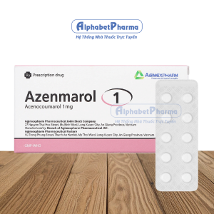 Thuốc chống đông điều trị nhồi máu cơ tim do huyết khối Azenmarol 1mg (10 vỉ x 10 viên/hộp)